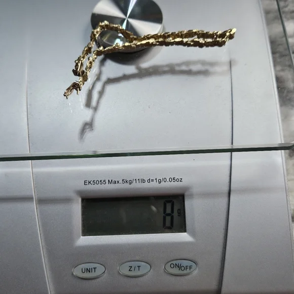 9k Gold Real Solid Yellow 7" 8 Grams - Picture 12 of 14